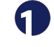 number 1 with navy circle