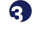 number 3 with navy circle