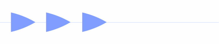 blue arrows pointing to the right